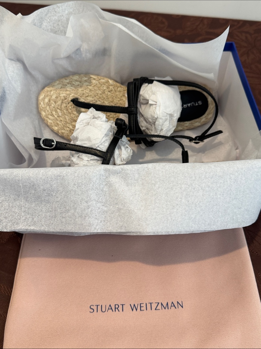 Stuart Weitzman ‘Falicity’ Slingback Espadrille Sandal. Ladies 8.5. - Picture 13 of 16